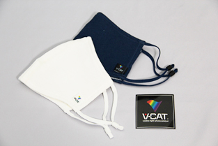寄贈したオリジナルV-CATマスク