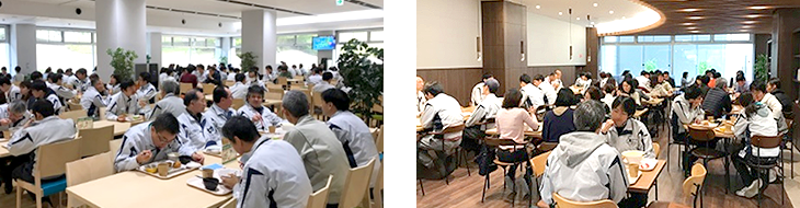 従業員の憩いの場として活用されています